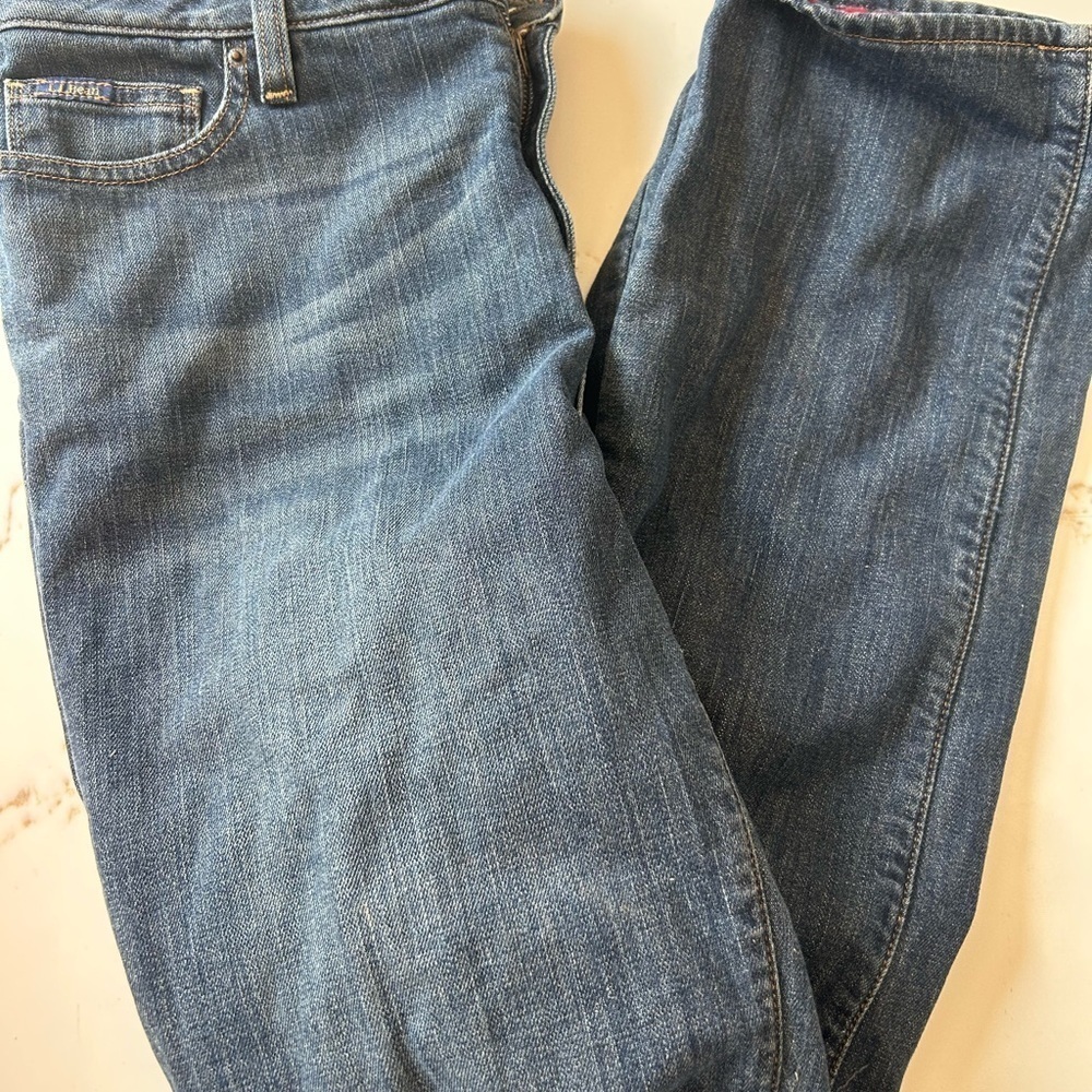 L.L. Bean favorite fit with flannel size 8